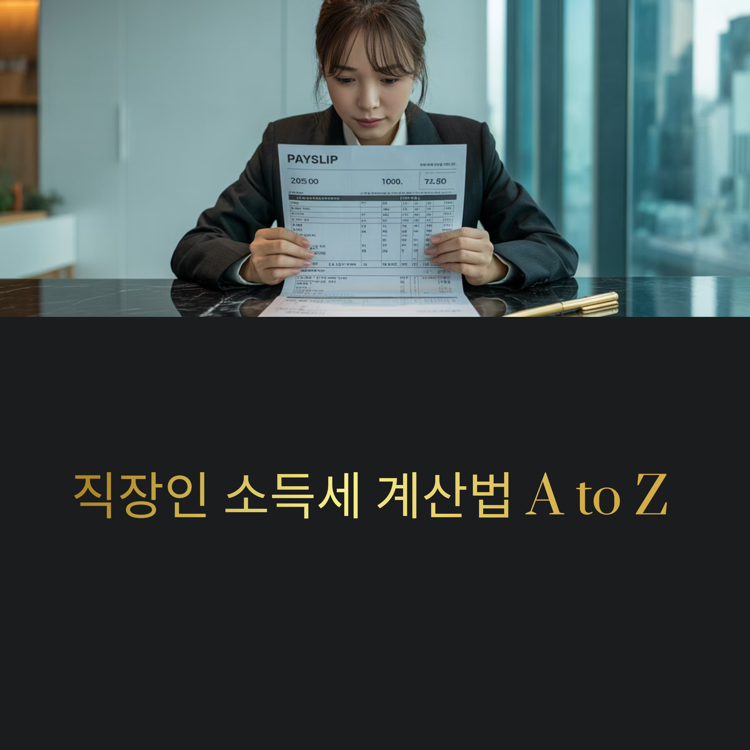 직장인 소득세 계산법