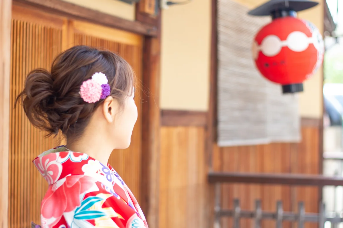 교토 기모노 어울리는 헤어