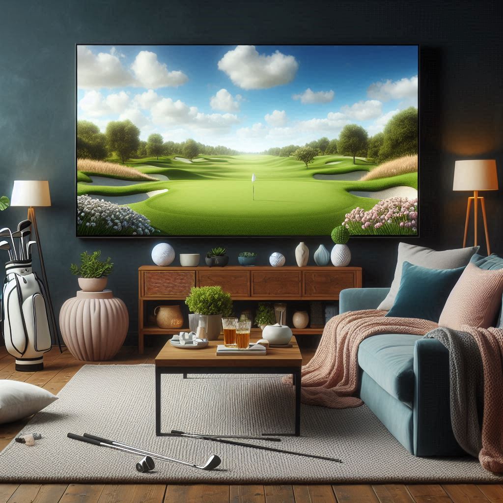 스크린골프장 배경