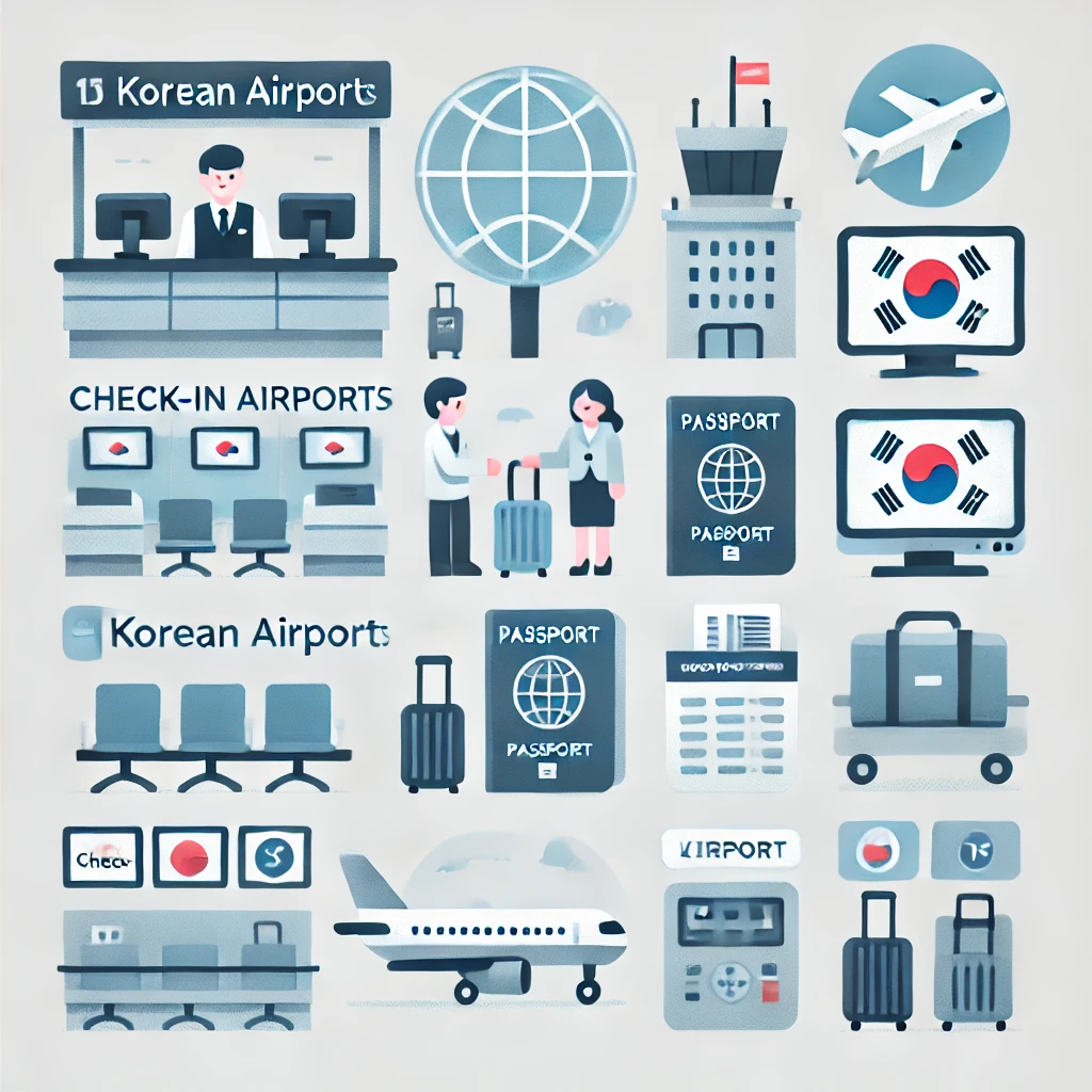 국내 공항 이용 방법 관련 이미지