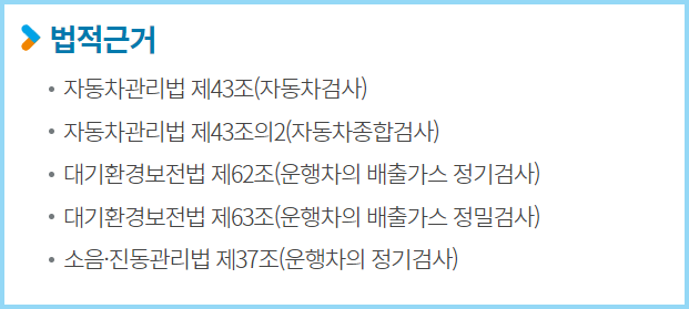 자동차검사-법적근거