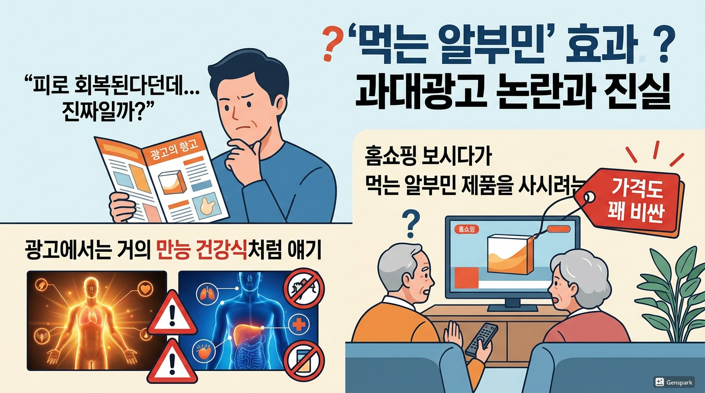 먹는 알부민 효과? 과대광고 논란과 진실 완벽 정리