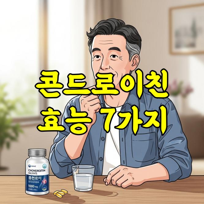 콘드로이친 효능 7가지 총정리|관절·연골 건강에 꼭 필요한 이유