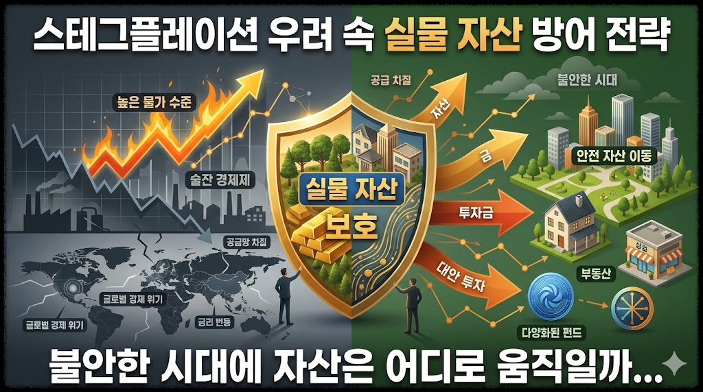 스테그플레이션 우려 속 실물 자산 방어 전략, 불안한 시대에 자산은 어디로 움직일까
