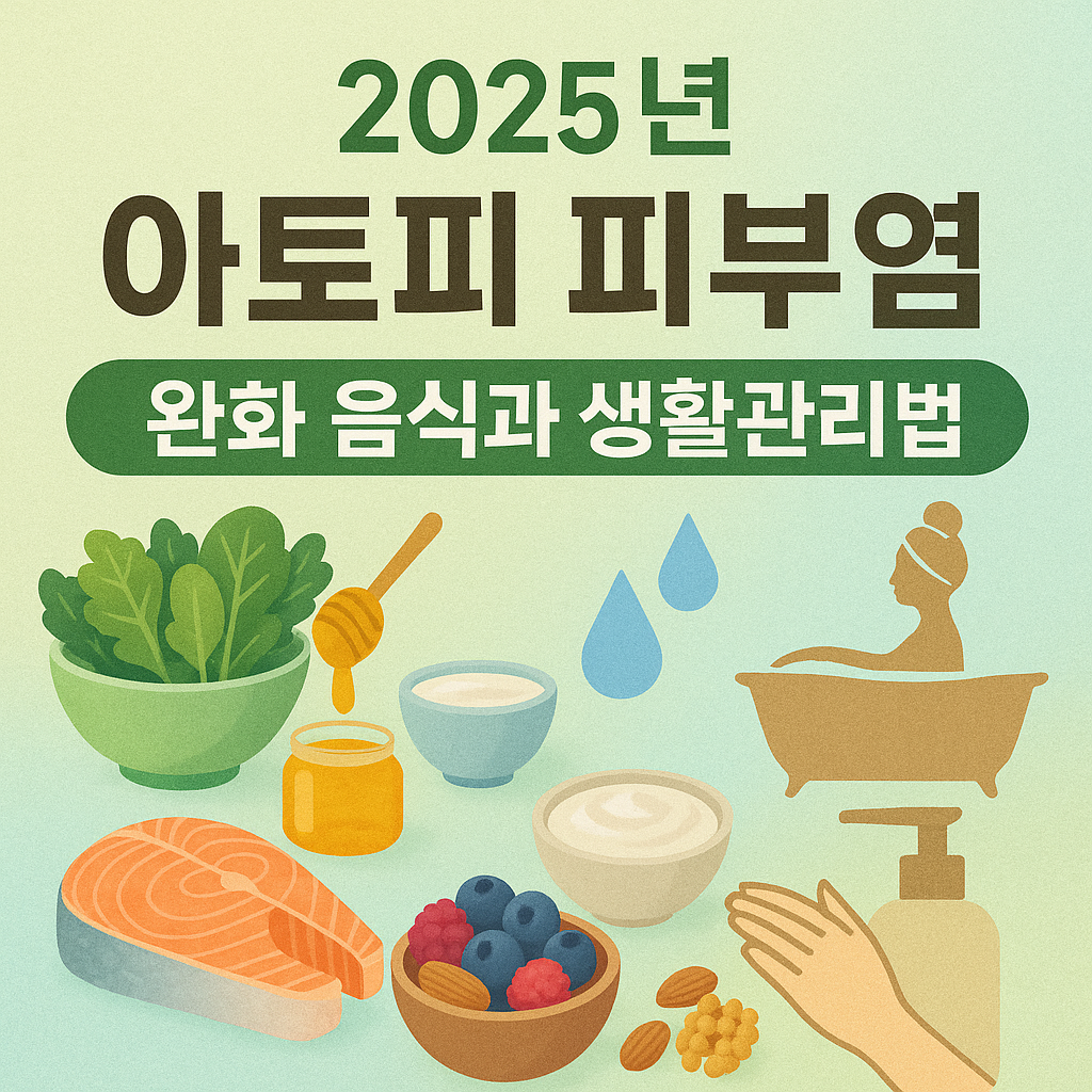 2025년 아토피 피부염 완화 음식과 생활관리법