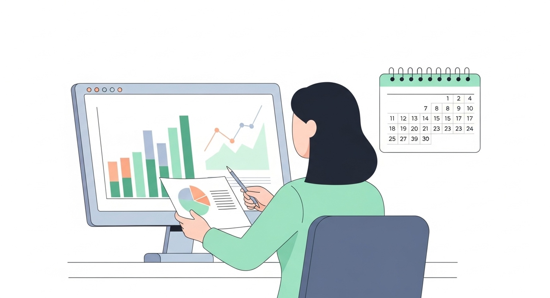 작업을 마친 후 정리하는 모습, 지속 가능한 부업 구조가 중요합니다.