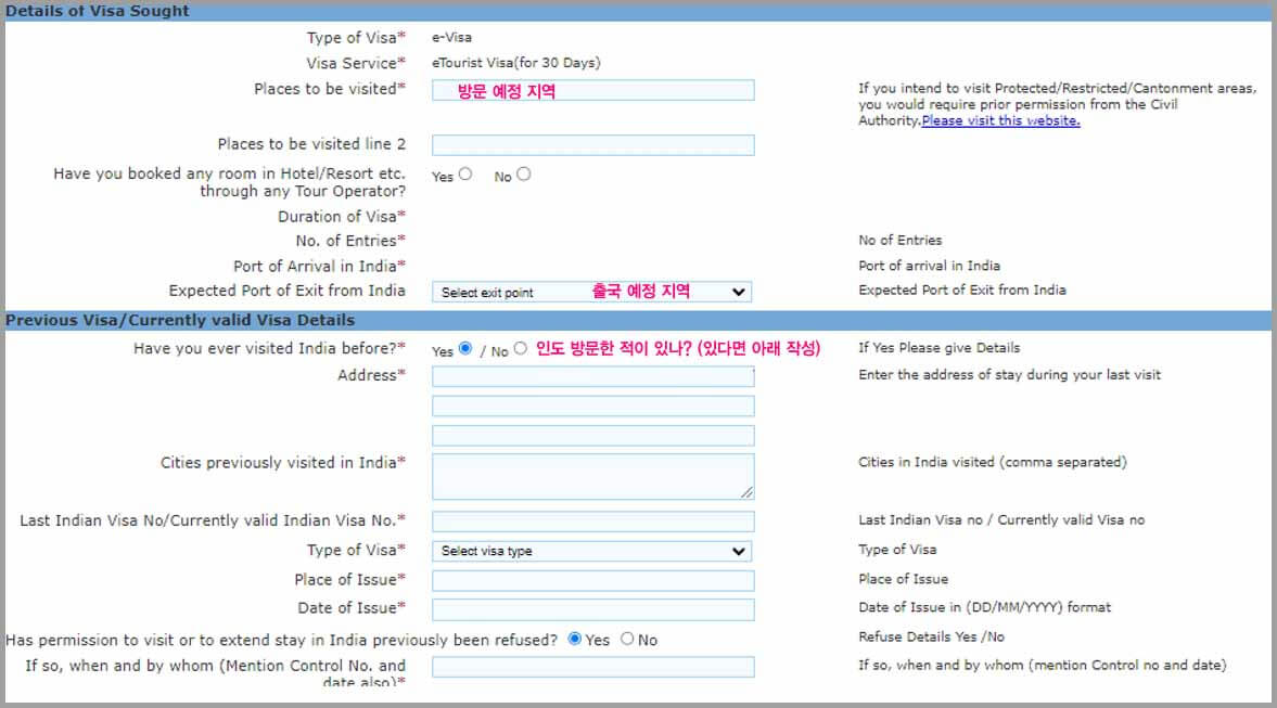 인도 전자 비자