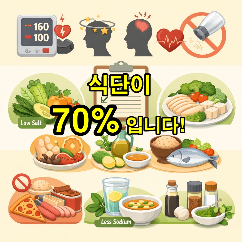 식단이 70%입니다