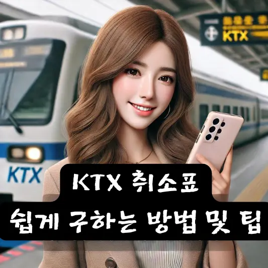 KTX 취소표 쉽게 구하는 방법 및 팁