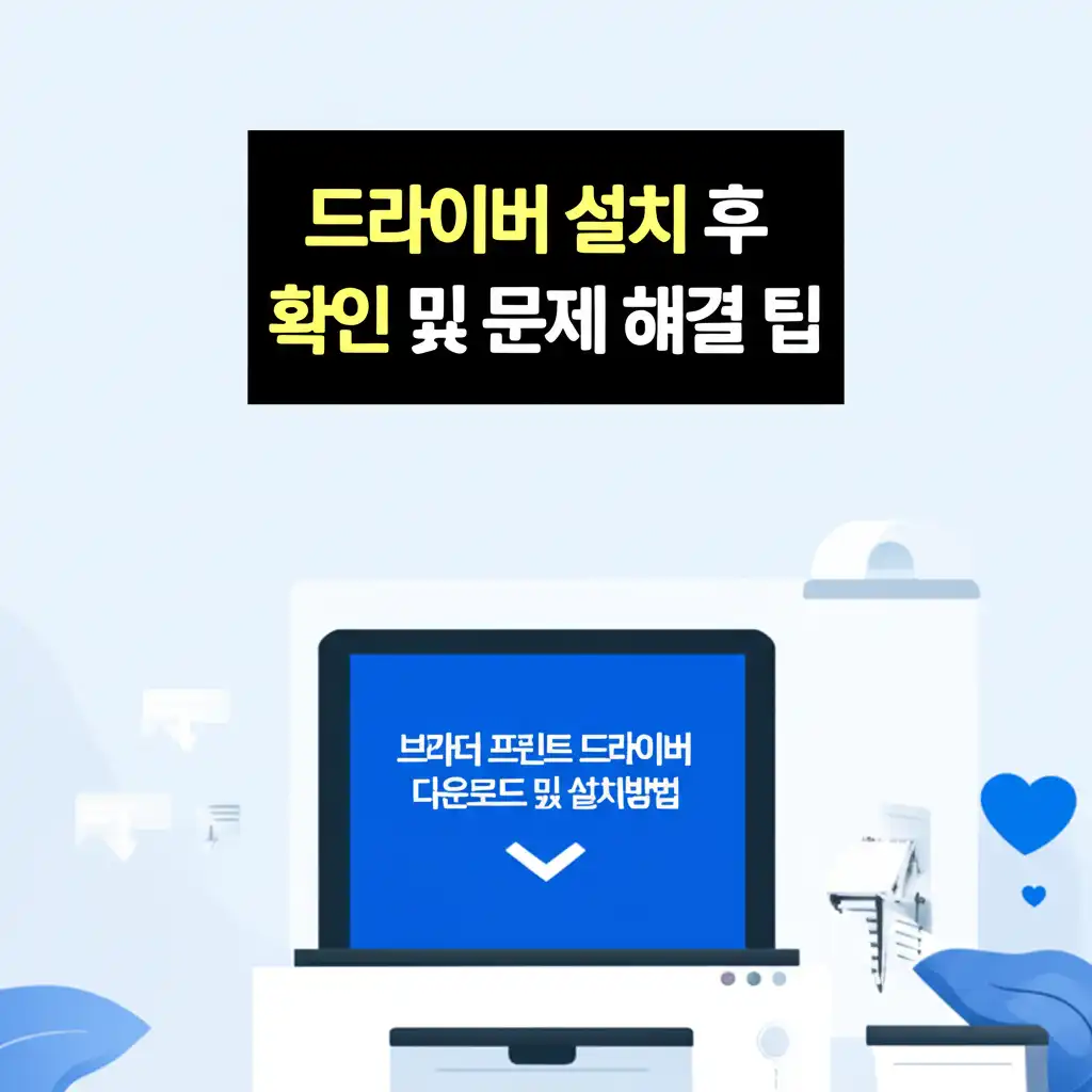 브라더프린트드라이버다운로드및설치방법_troubleshooting