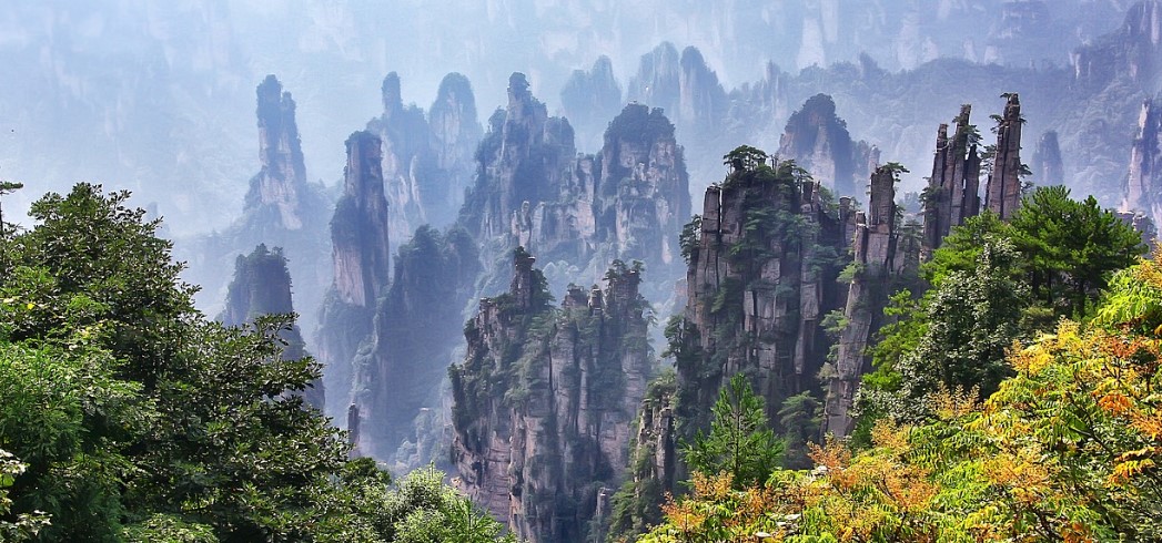 장가계의 절경 사진