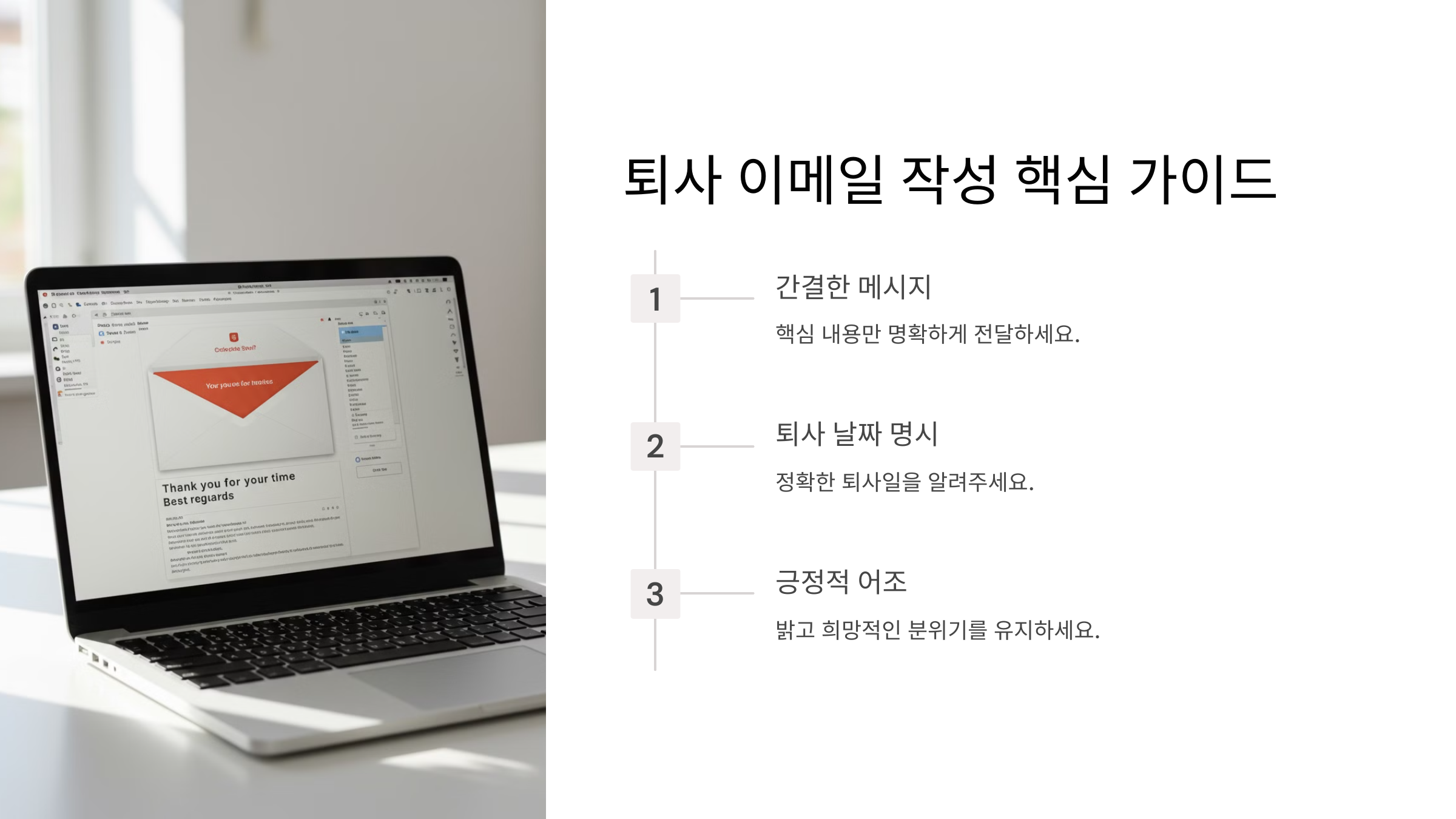 퇴사 이메일 작성 가이드