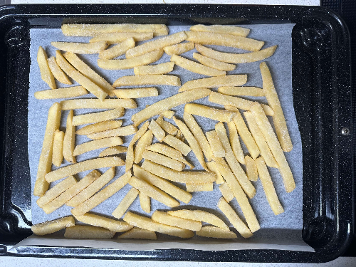 냉동 감자튀김 오븐 조리 과정 