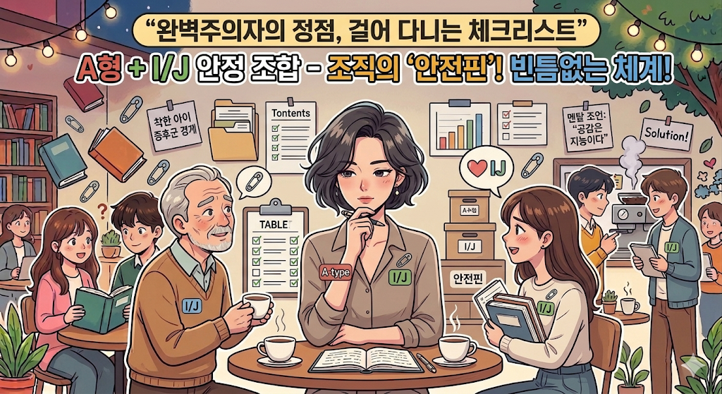 A형 + I (내향형) / J (판단형) 조합