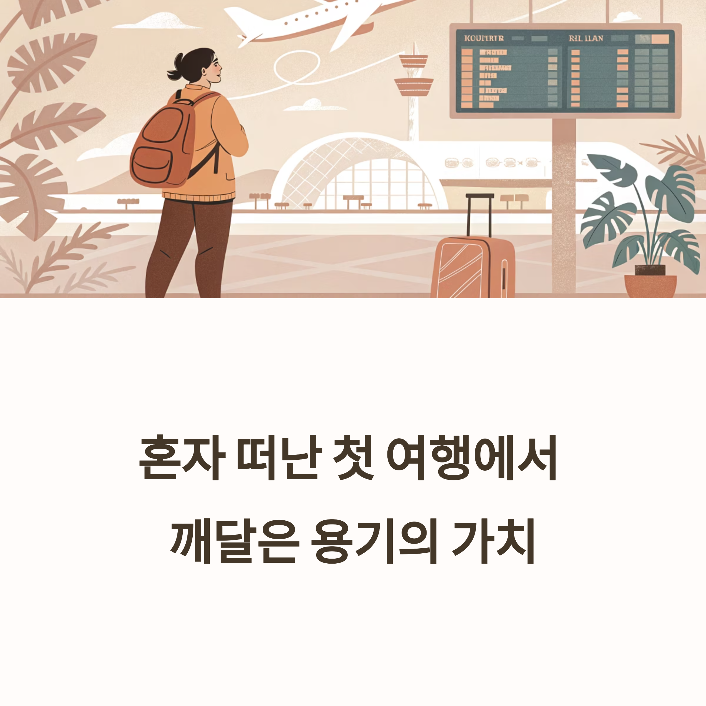 혼자 떠난 첫 여행