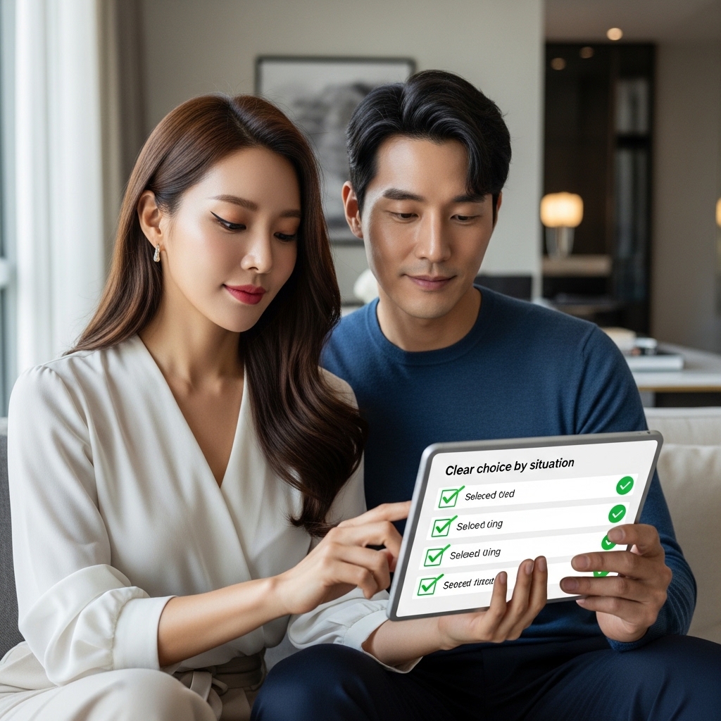 상황별로 딱 정하는 추천 선택