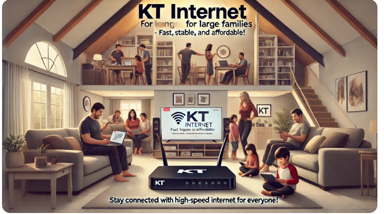 대가족을 위한 KT 인터넷 요금제 이미지