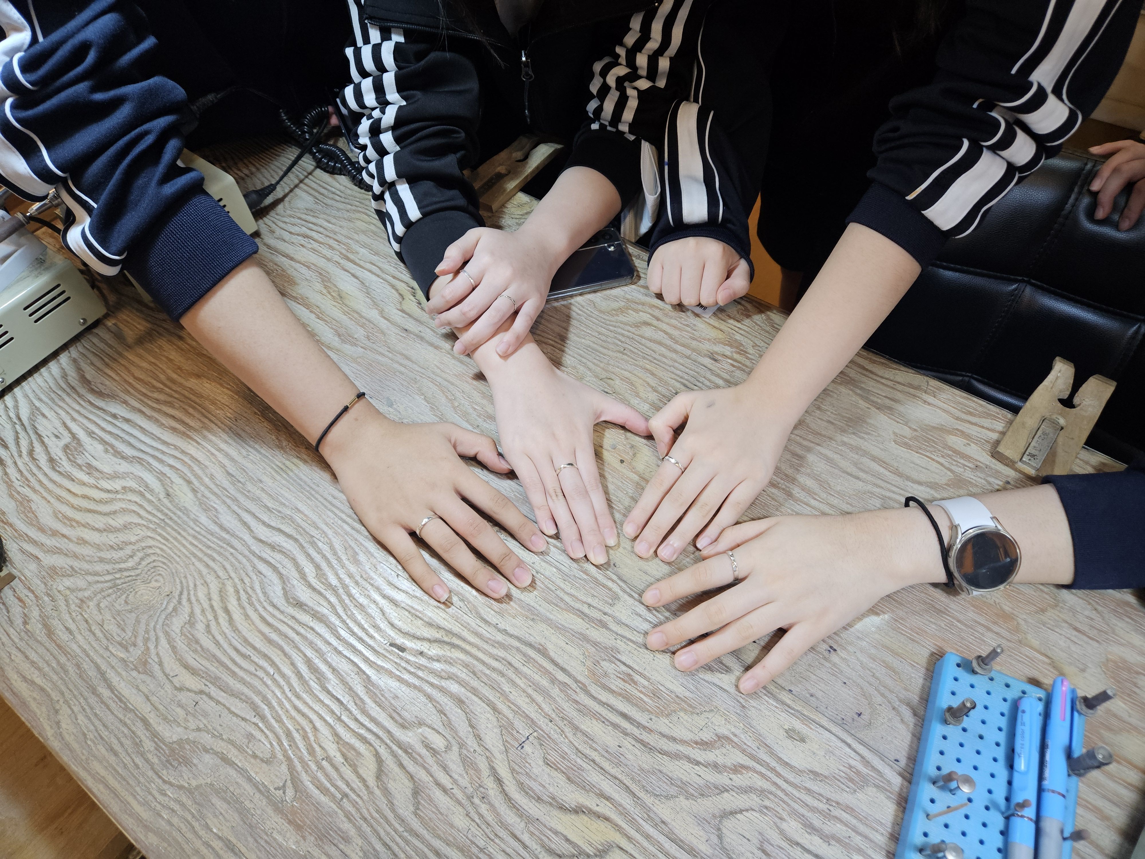 당정중학교 선생님과 학생들의 반지만들기 체험