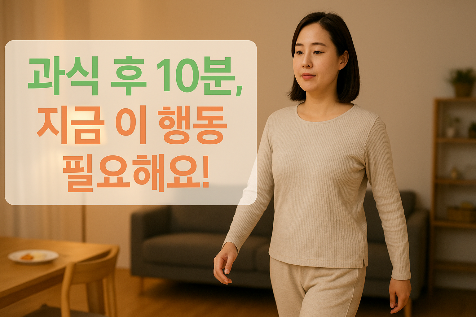 1.과식 후 10분 안에 해야 할 행동