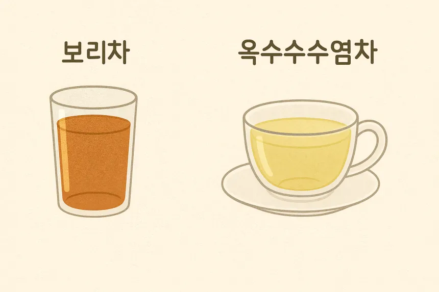 보리차 옥수수수염차