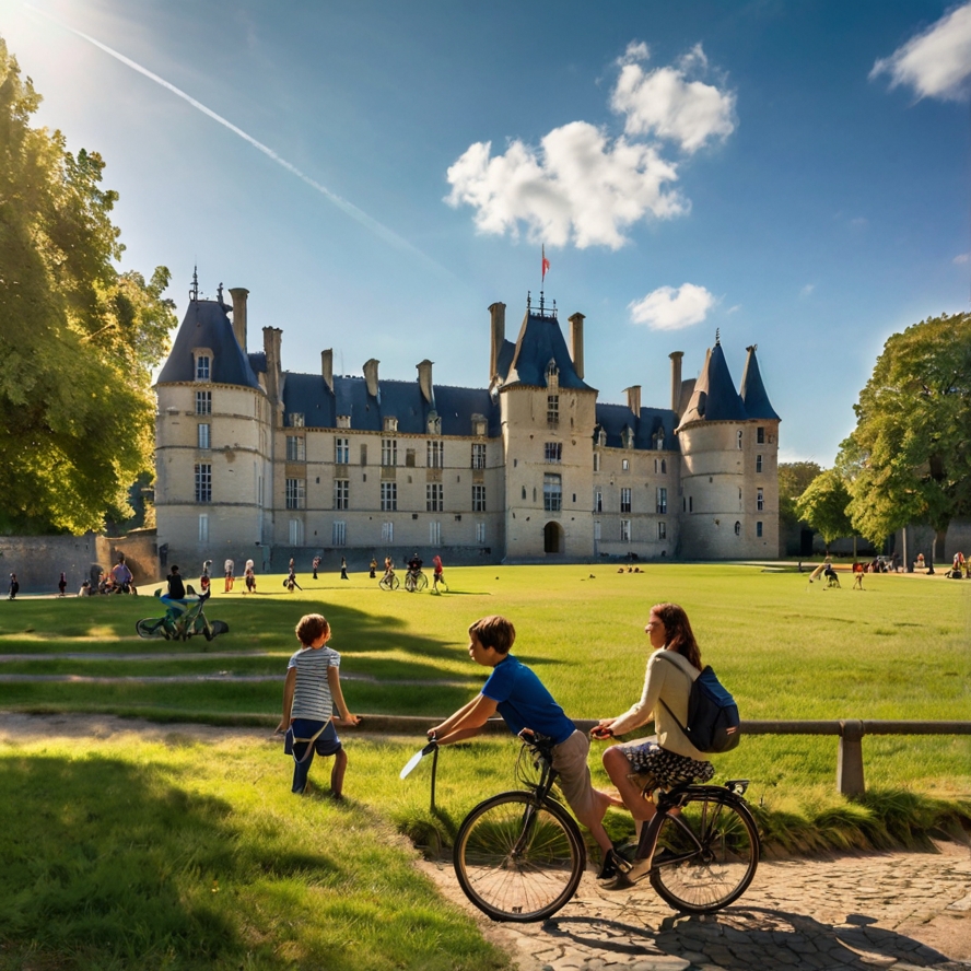 낭트 여행 명소 브르타뉴 공작 성을 묘사한 이미지
