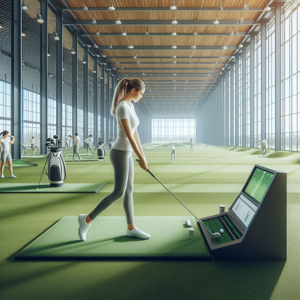 실내골프연습장 배경