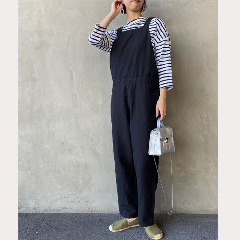 단톤 린넨 점프슈트 바지 린넨바지 뽀빠이 바지 JD-2633LHP
