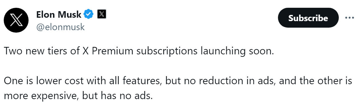 X(옛 트위터)- Elon Musk