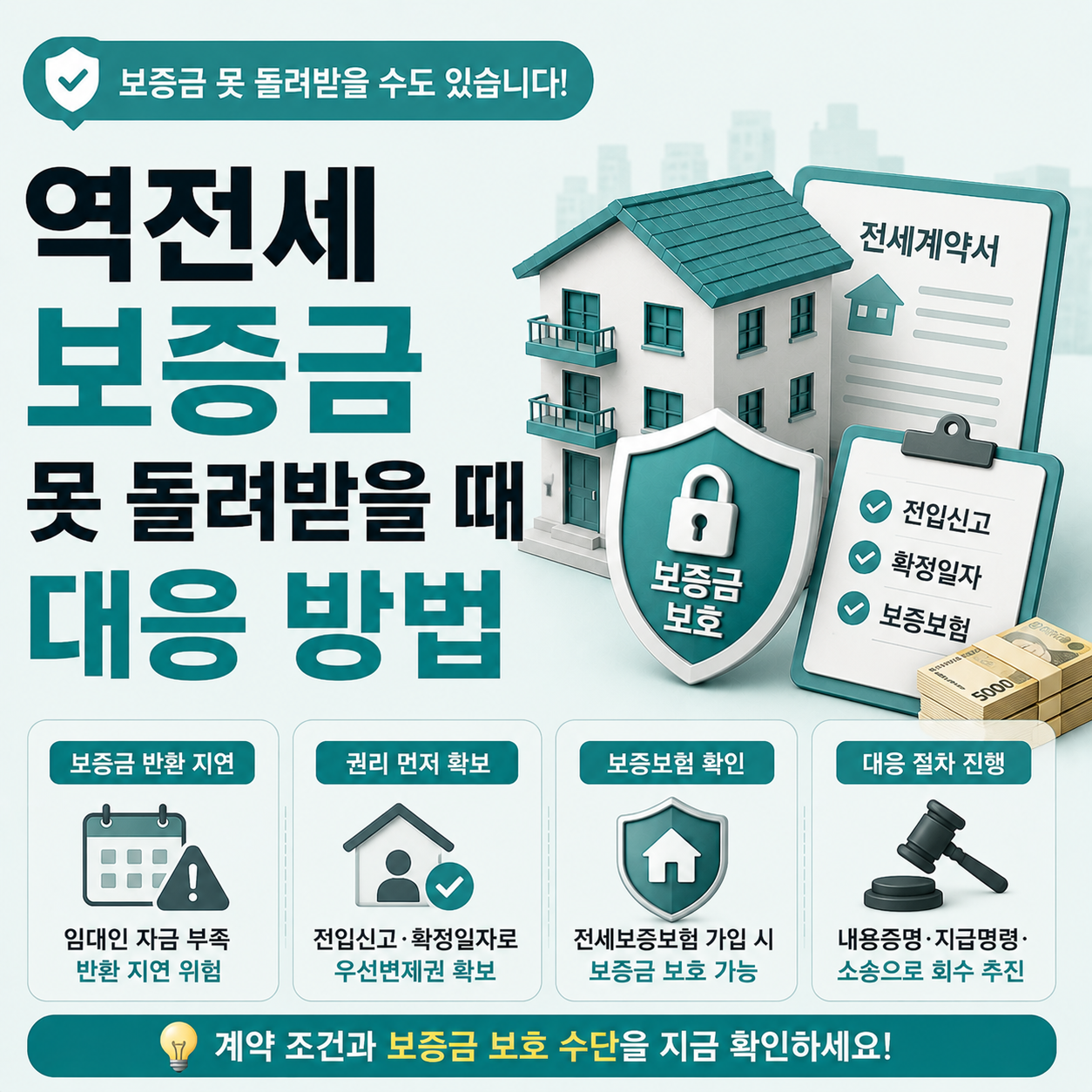 역전세 상황에서 보증금을 돌려받지 못할 때 대응 방법