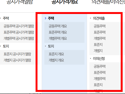 공동주택 공시가격열람 조회 방법