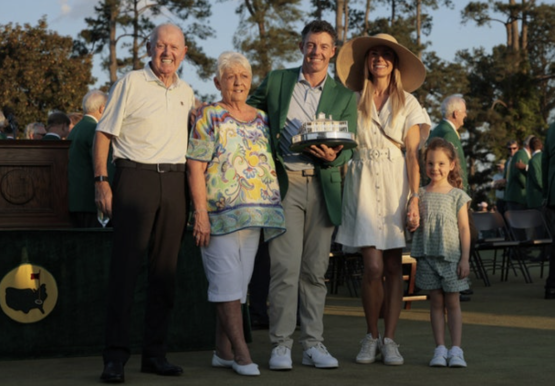 2026 마스터스 우승 '로리매킬로이' 가족사진