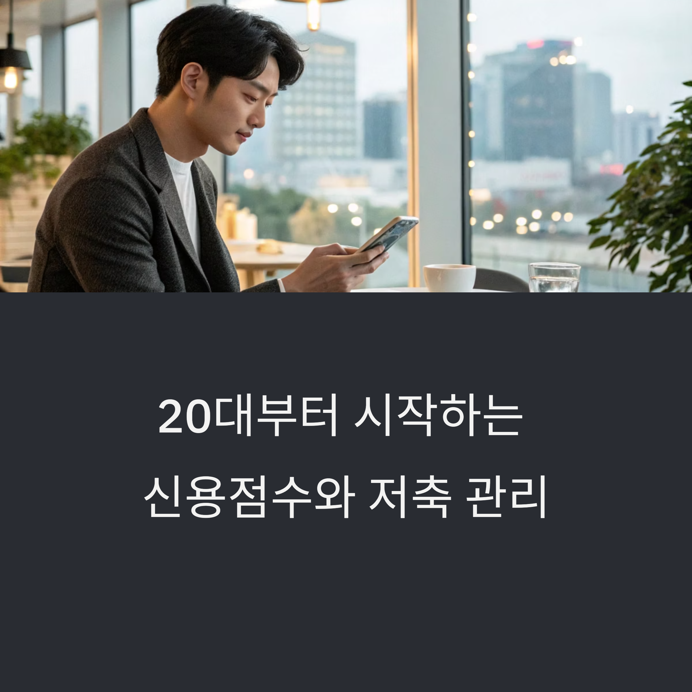 20대부터 시작하는 신용점수와 저축 관리: 인생을 바꾸는 재무 습관