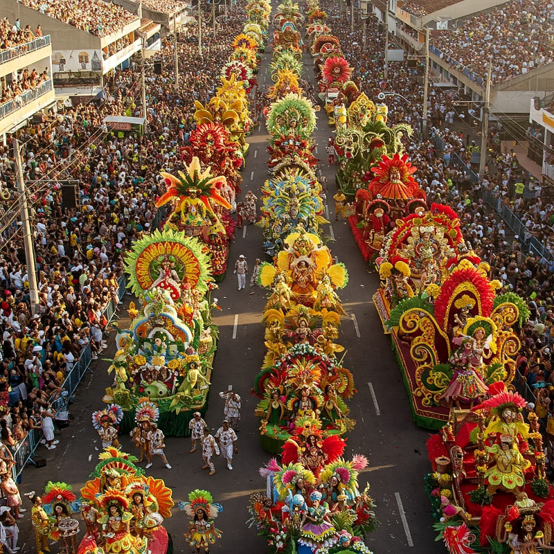 브라질: 올린다 카니발 플라워 퍼레이드