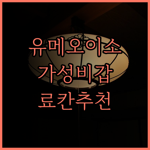 유메오이-소 가성비 최고 료칸 추천!