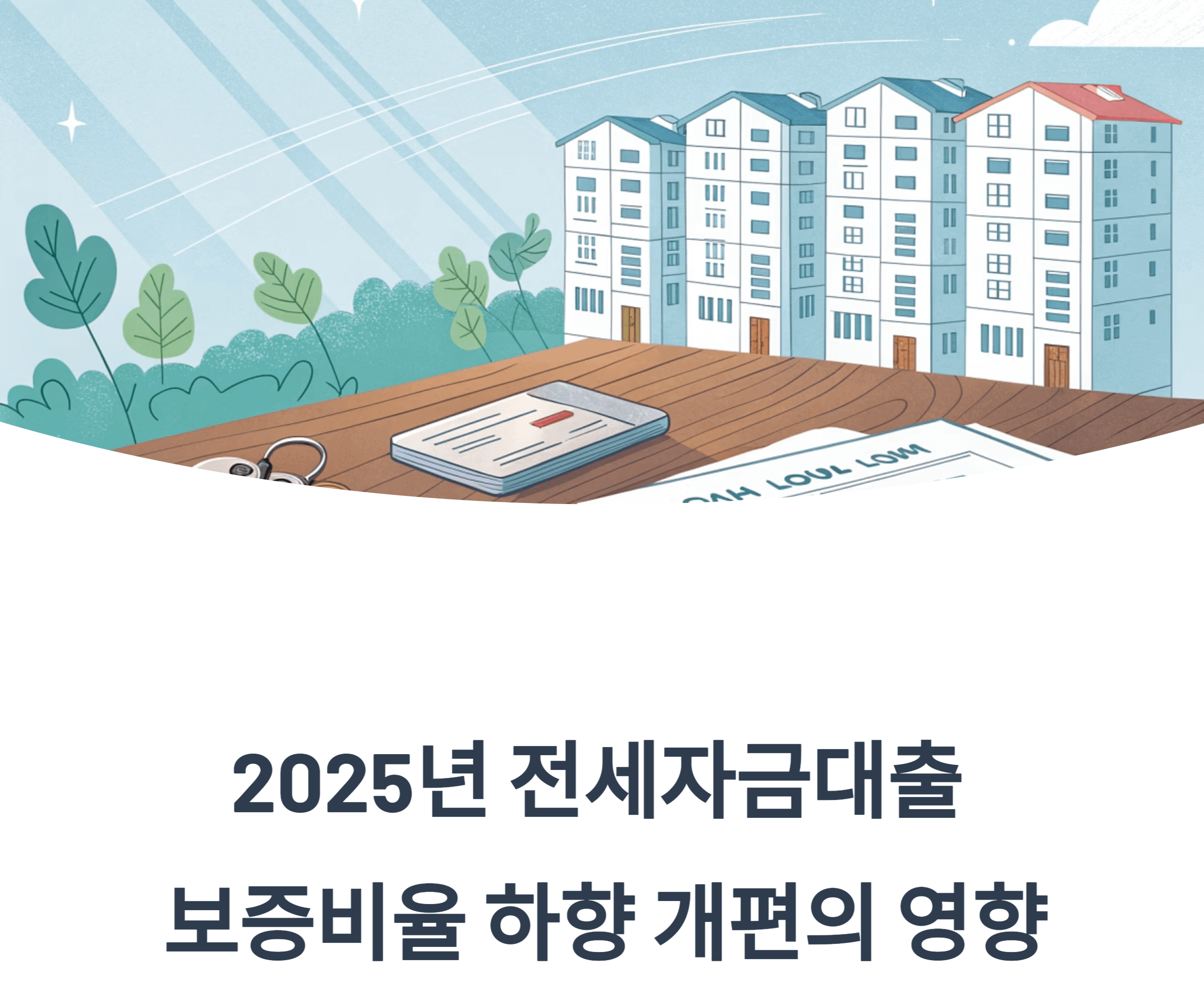 전세자금대출 개편에 따른 영향 관련 사진