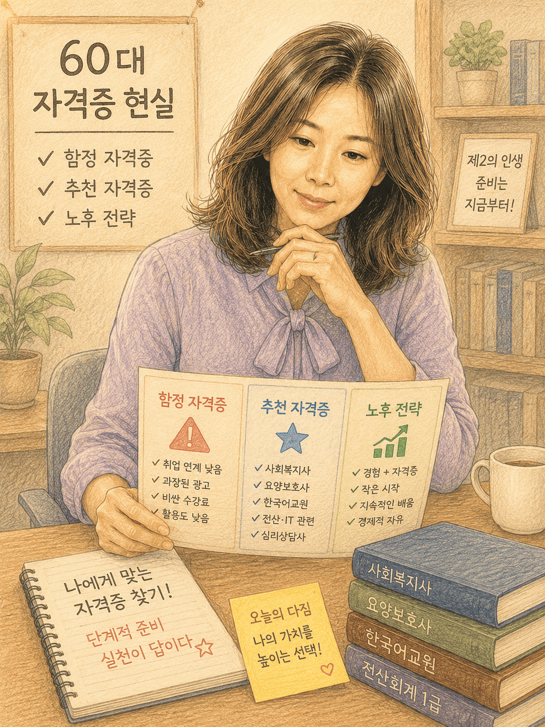 50,60대 자격증 현실