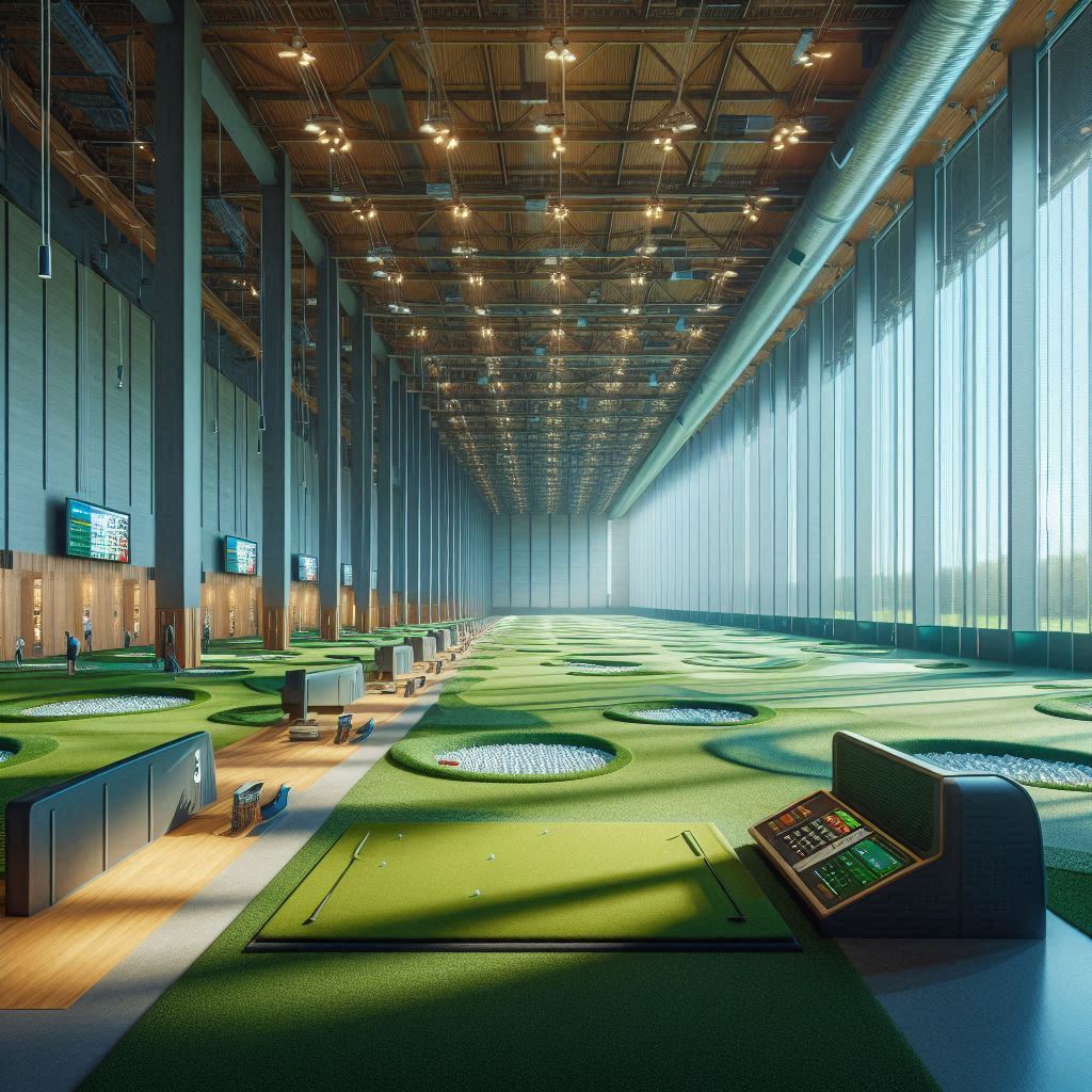 실내골프연습장 배경