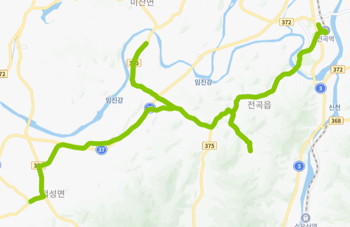 연천-파주-61번-버스-노선-지도