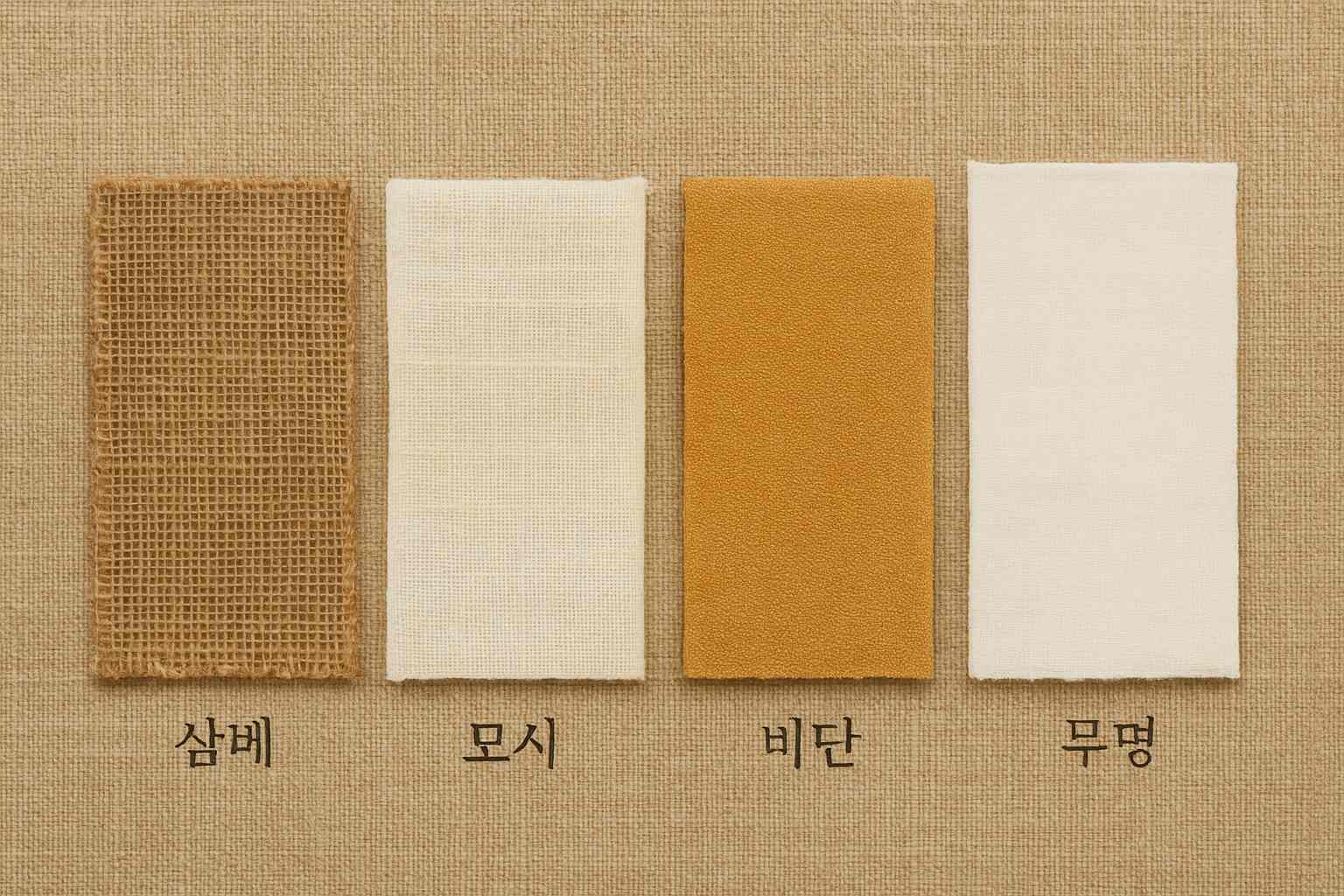 2025 한국 전통 직물 실전 가이드 – 삼베·모시·비단·무명의 특징과 구매 팁