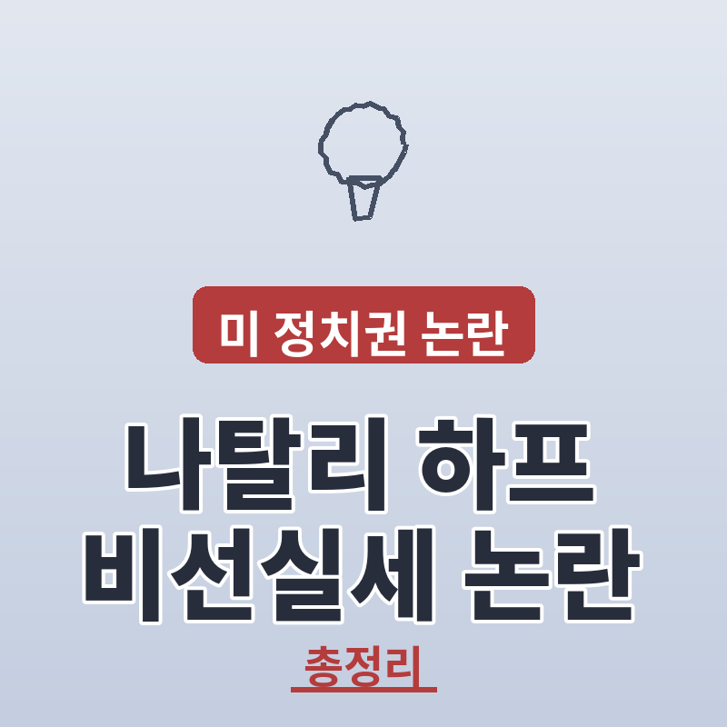 나탈리 하프 백악관 비선실세 논란 총정리 썸네일