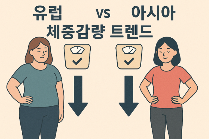 유럽 VS 아시아, 체중감량 트렌드 비교