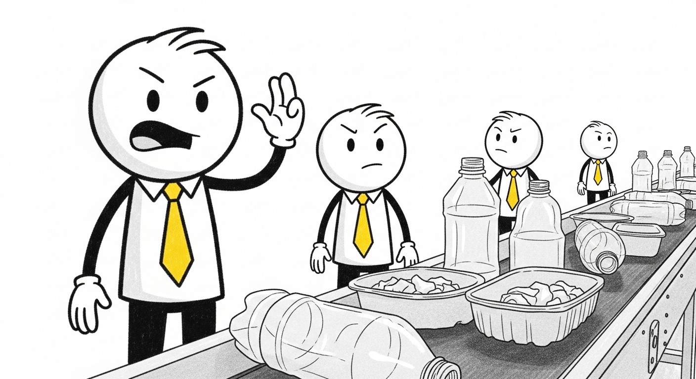 페트병과 유사한 생분해 플라스틱의 재활용 선별 혼란