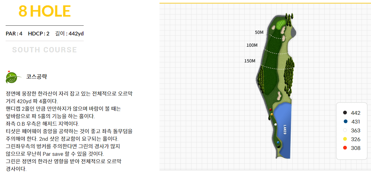 사이프러스 골프앤리조트 남코스 8