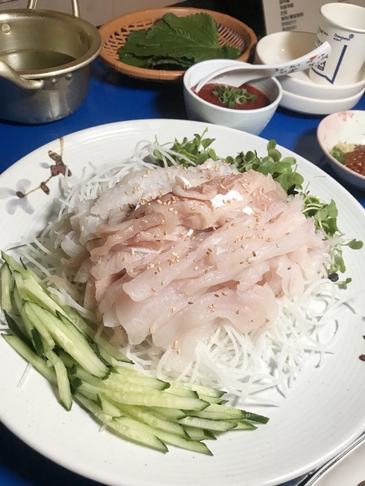 막회(큰접시)