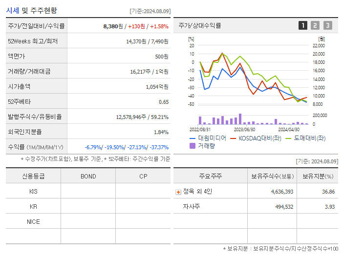 대원미디어_기업개요
