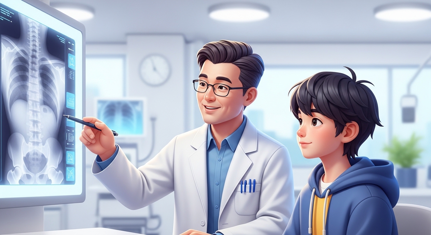 자세교정&amp;#44; 청소년척추측만증