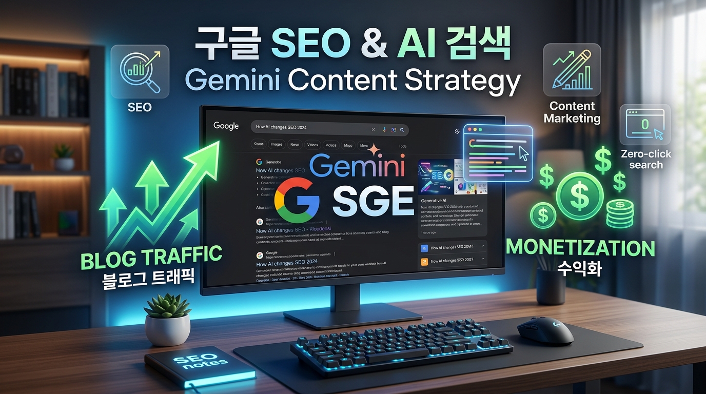구글 제미나이의 공습, AI 검색 시대에 티스토리 블로거가 살아남는 SEO 전략