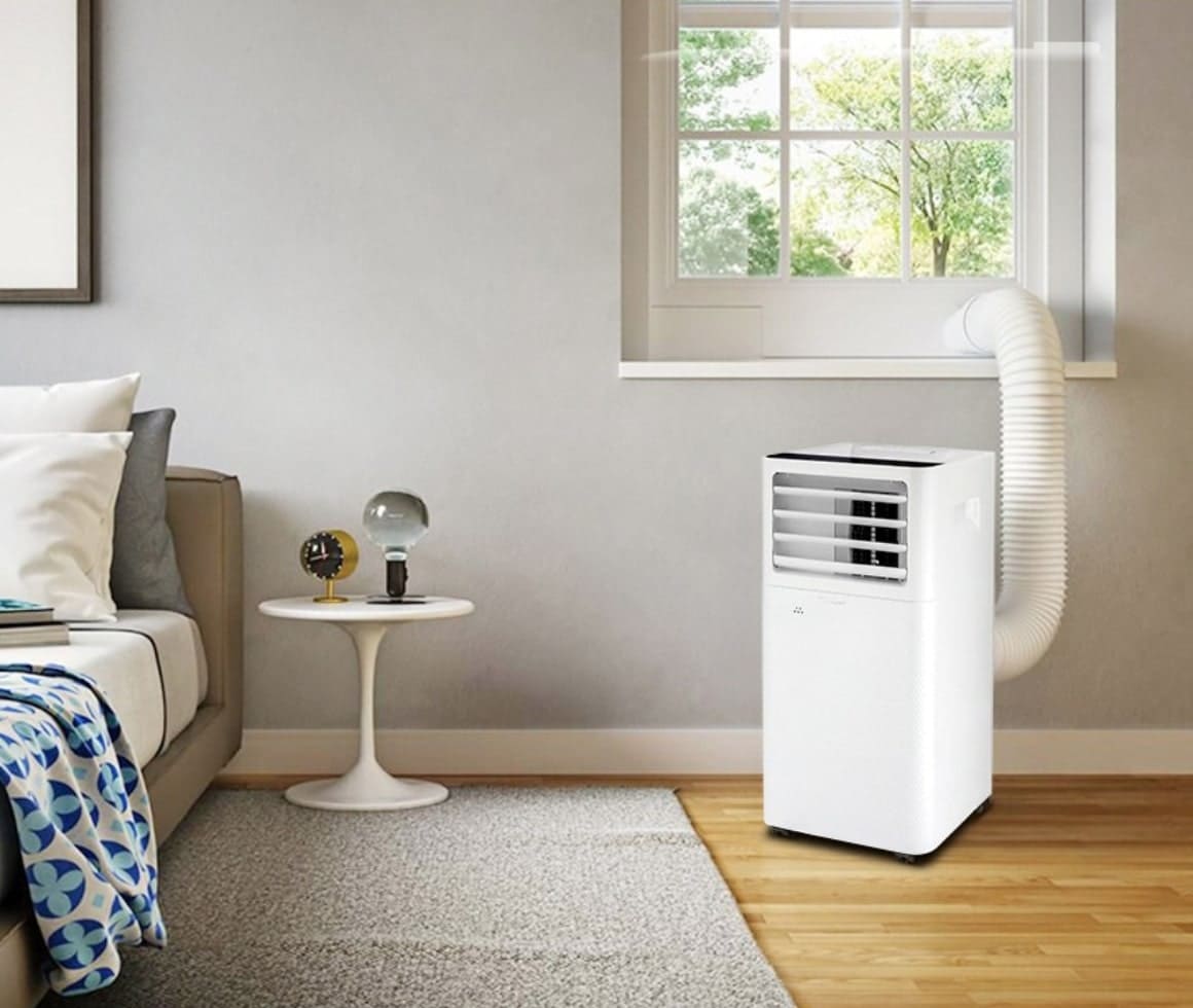 이동식 에어컨 일렉코디 제품 설치 예시 이미지