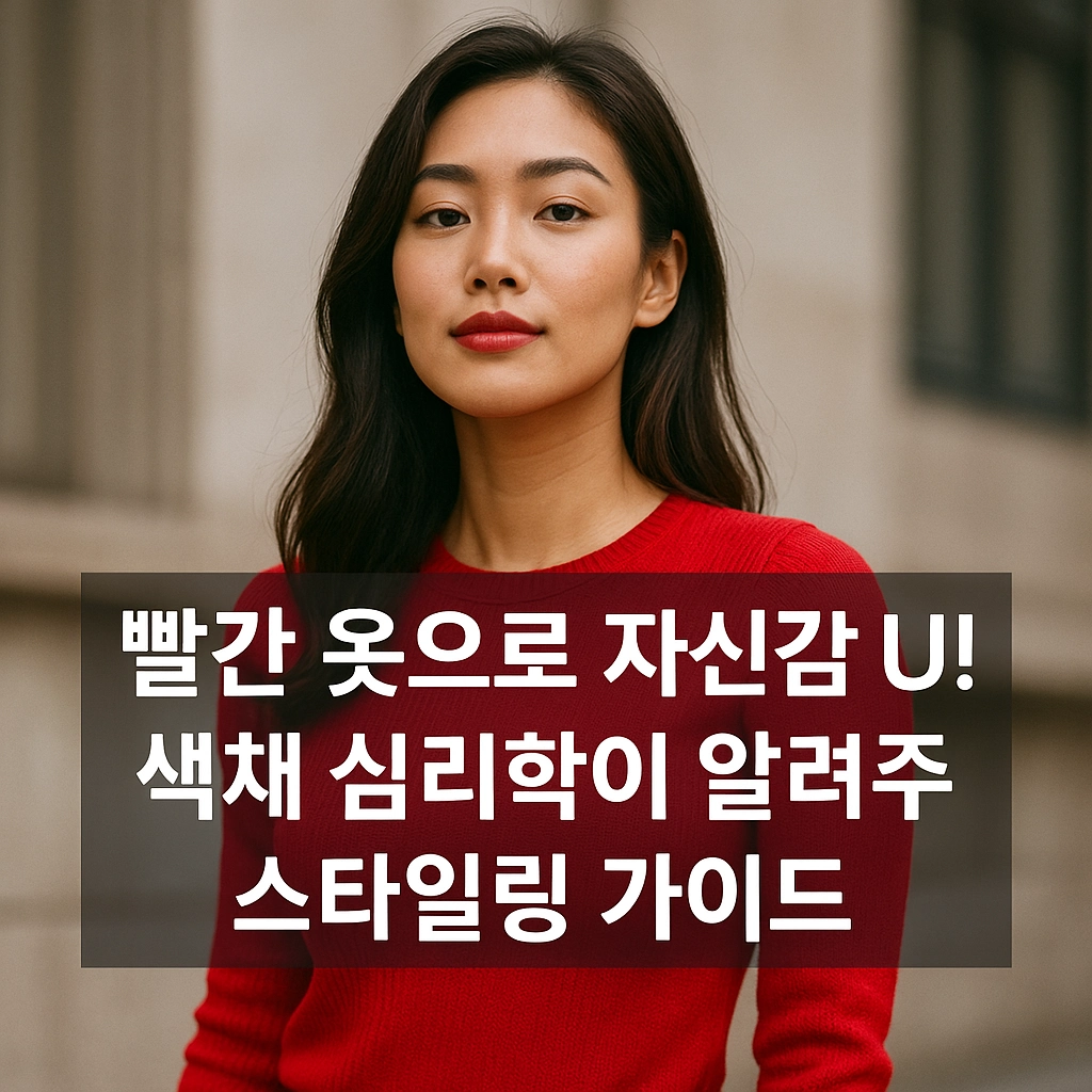빨간 옷으로 자신감 UP! 색채 심리학이 알려주는 스타일링 가이드