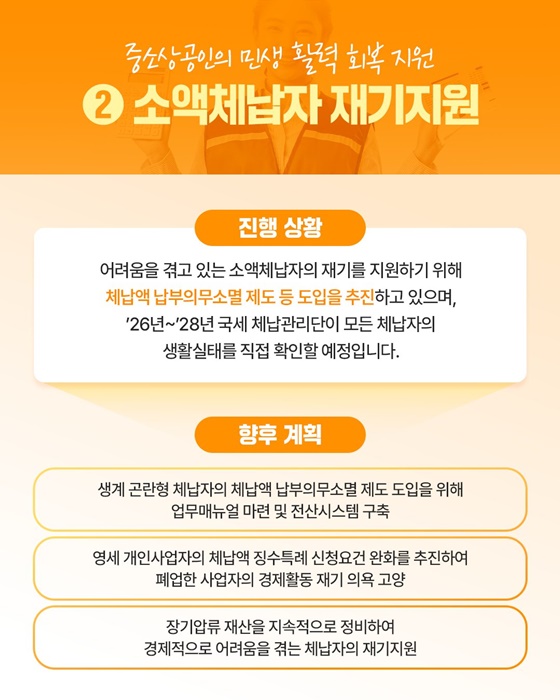 생계형 체납자 세금 소멸제도 요약